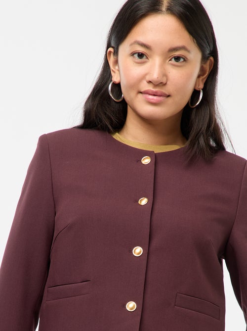 Kort jasje met goudkleurige knopen - Kiabi