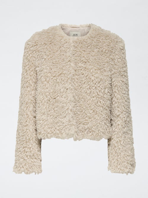 Kort jasje van imitatiebont 'JDY' - Kiabi