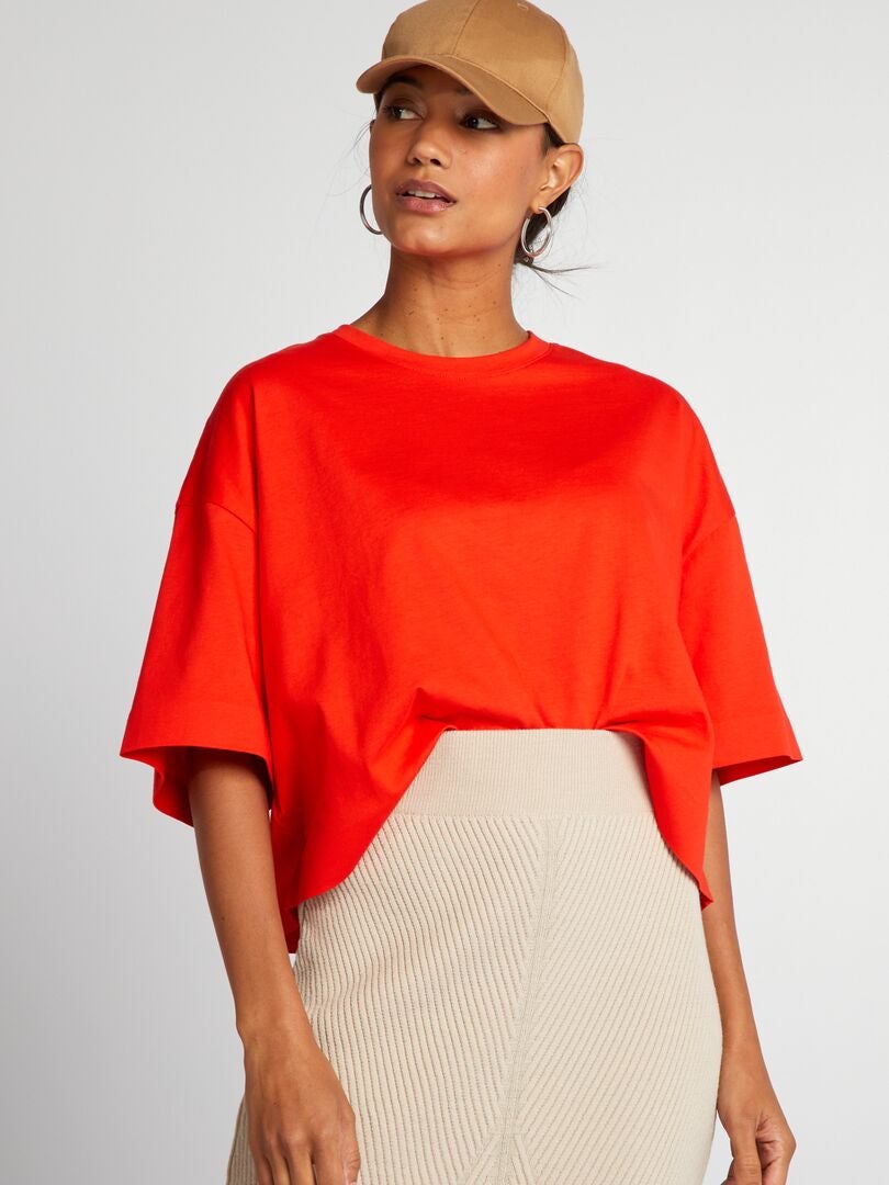 Rood oversized online shirt