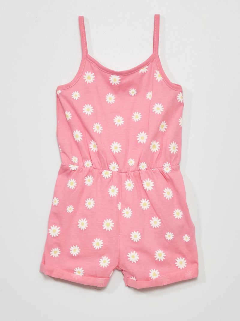 Kort pakje met bloemenprint roze - Kiabi