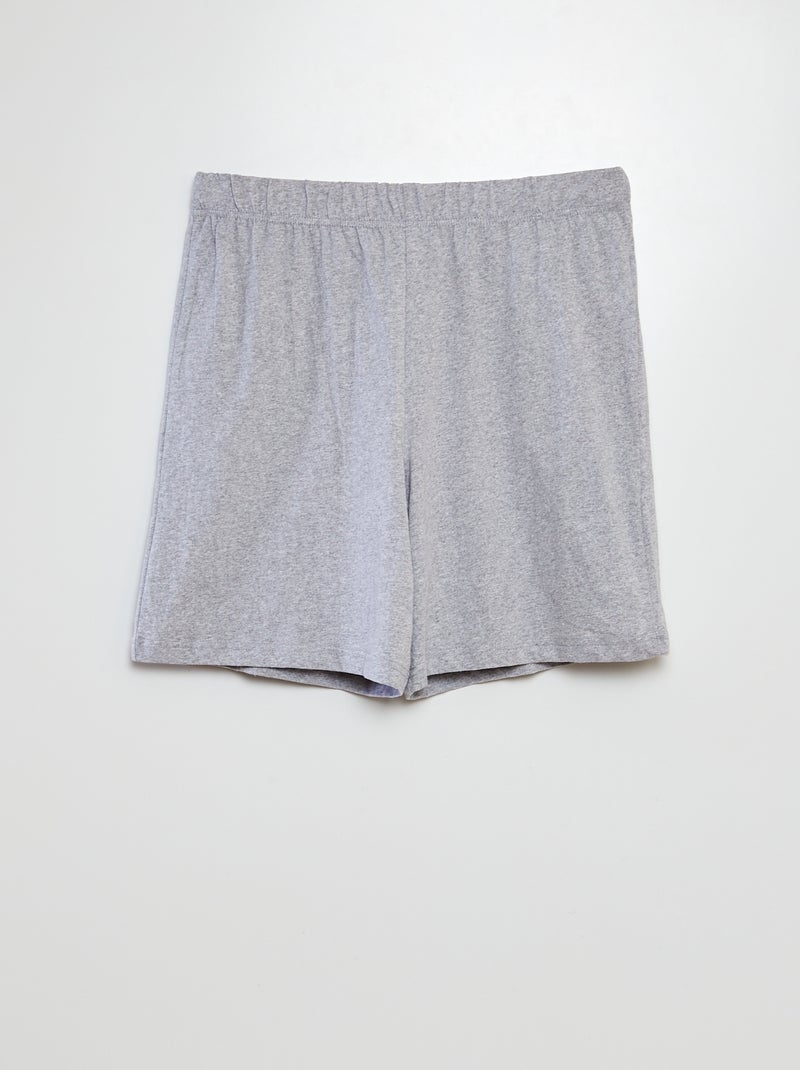 Kort pyjamasetje - T-shirt + short 'One Piece' - 2-delig ZWART - Kiabi