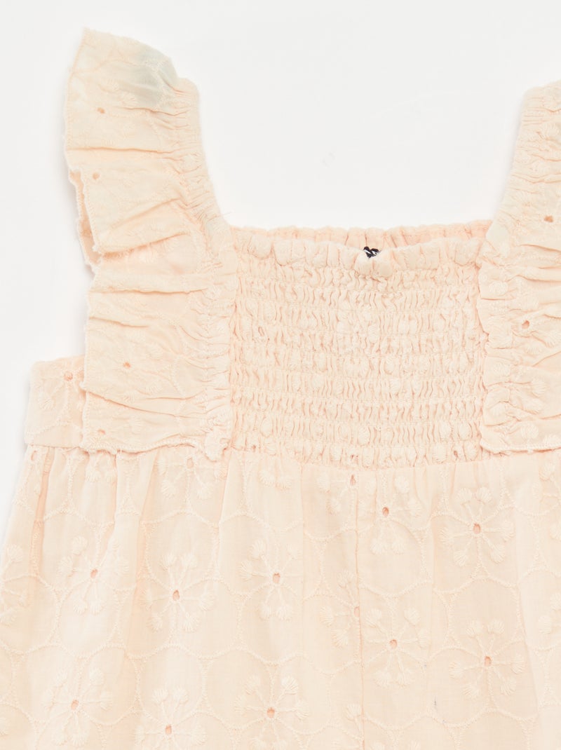 Kort speelpakje met broderie anglaise BIEGE - Kiabi