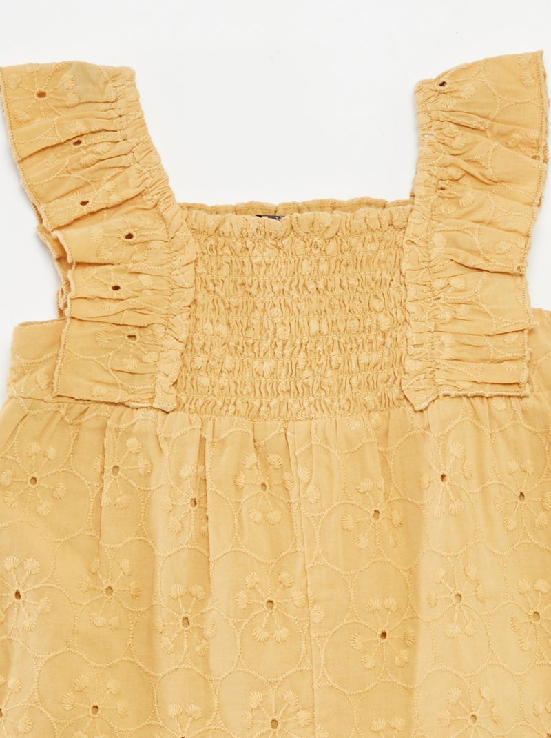 Kort speelpakje met broderie anglaise BIEGE - Kiabi