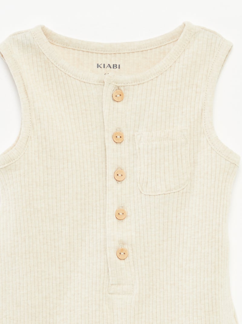 Kort speelpakje met print BIEGE - Kiabi