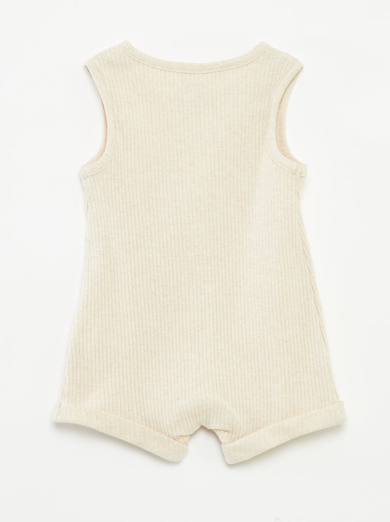 Kort speelpakje met print BIEGE - Kiabi