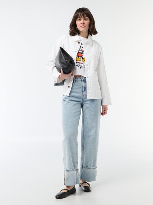 Kort spijkerjas met 2 opgestikte zakken - Kiabi