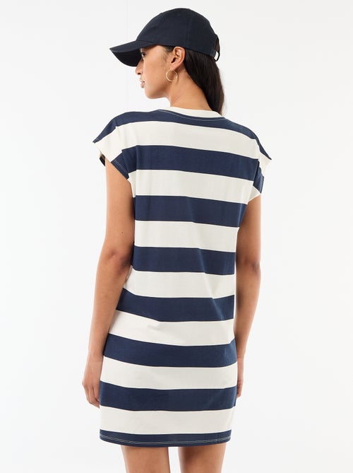 Kort T-shirt jurkje met korte mouwen - Kiabi