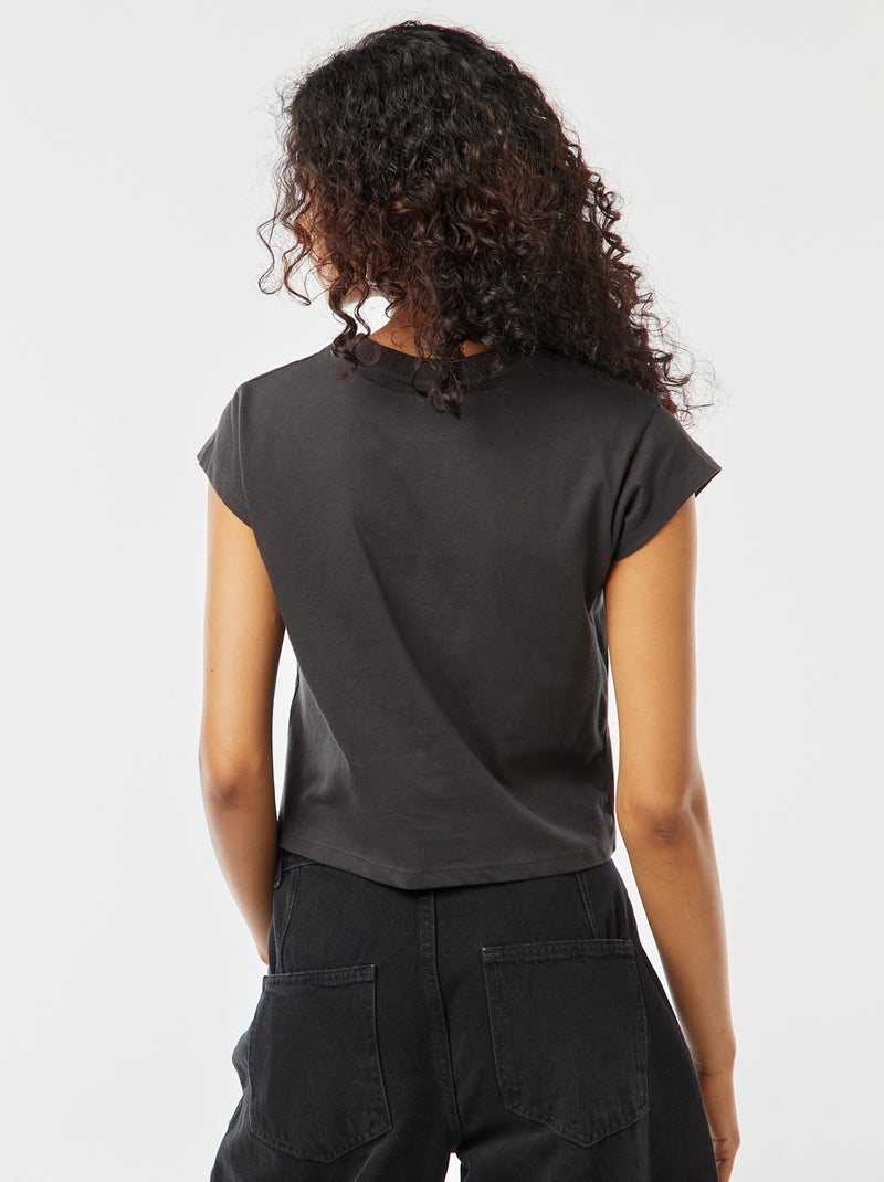 Kort T-shirt met 'One Piece'-print ZWART - Kiabi