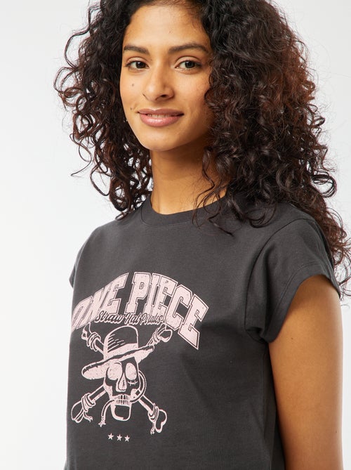 Kort T-shirt met 'One Piece'-print - Kiabi