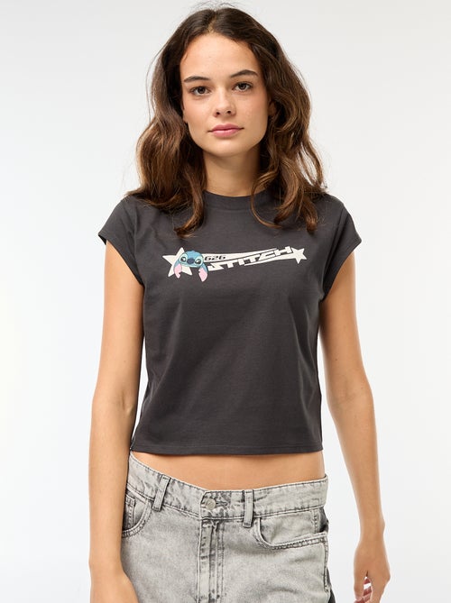 Kort T-shirt 'Stitch' - Kiabi