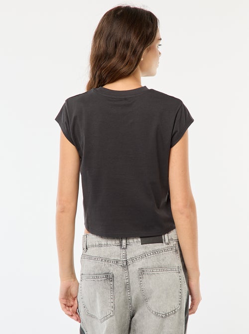 Kort T-shirt 'Stitch' - Kiabi