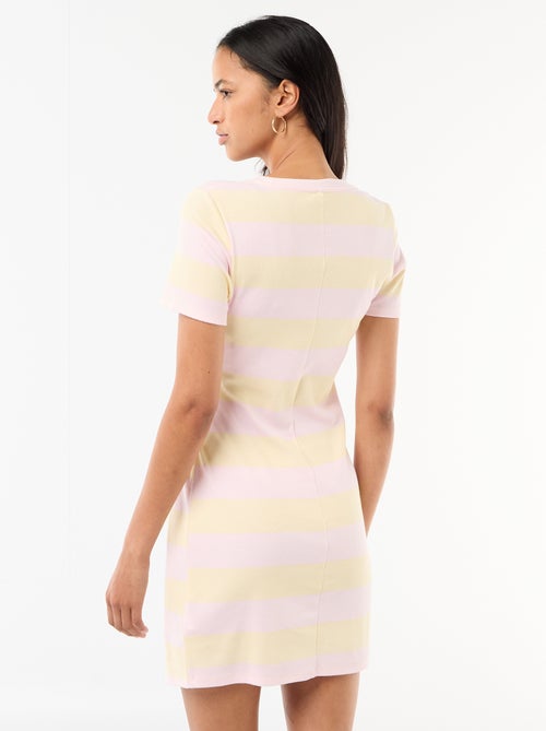 Kort T-shirtmodel met decoratieve knoop - Kiabi