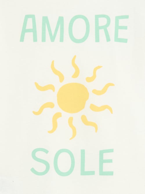 Korte 2-delige pyjama: short + T-shirt - Kiabi