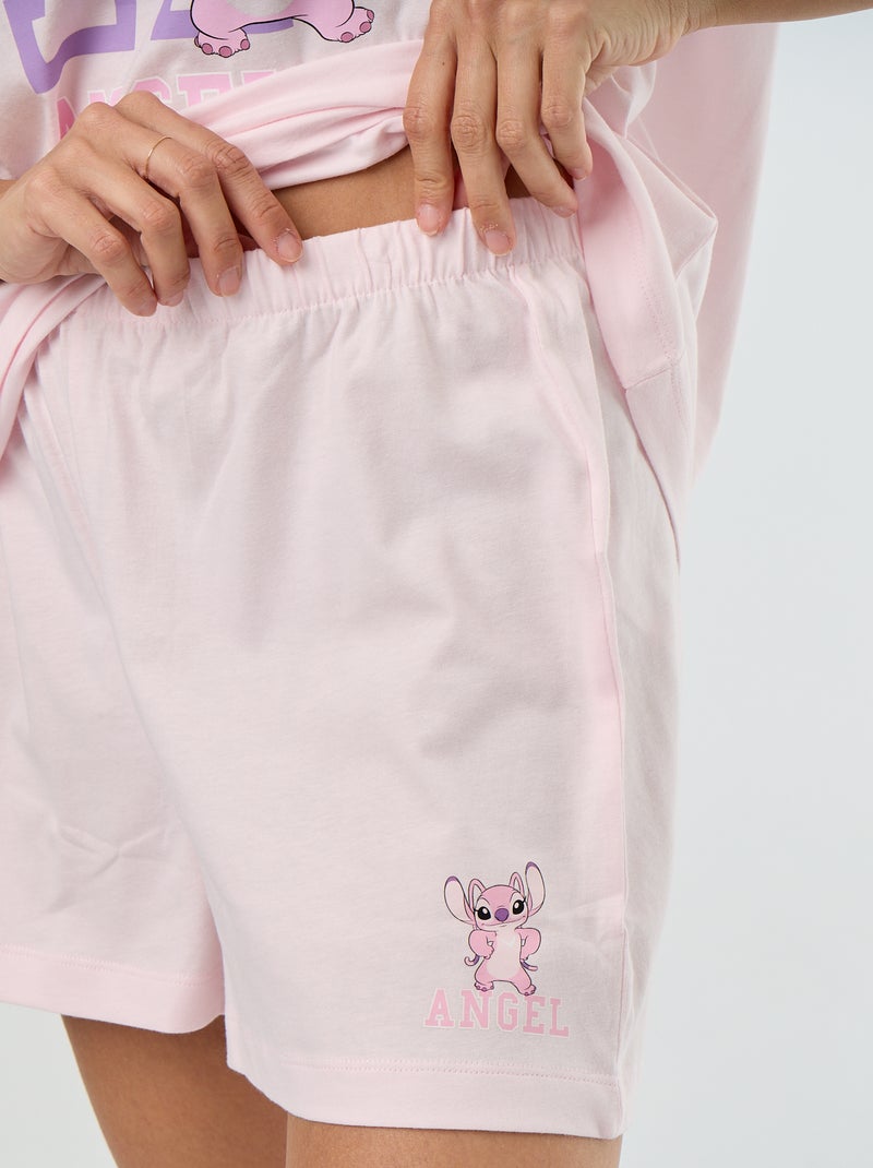 Korte 2-delige pyjamaset 'Angel' Rose - Kiabi