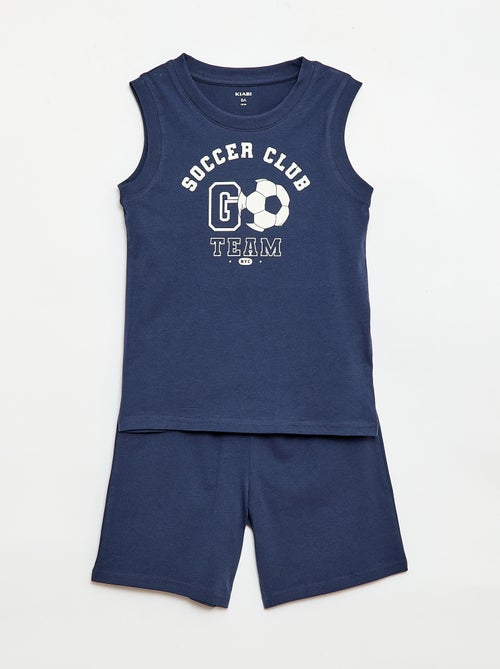 Korte 2-delige pyjamaset met tanktop en korte broek - Kiabi