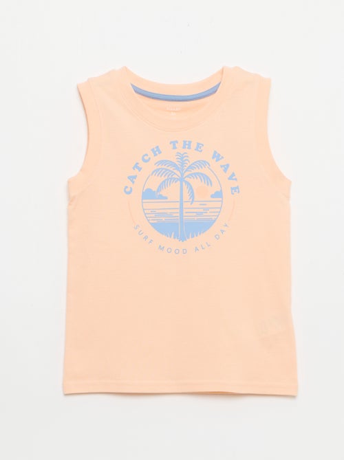 Korte 2-delige pyjamaset met tanktop en korte broek - Kiabi Korte 2-delige pyjamaset met tanktop en korte broek - Kiabi