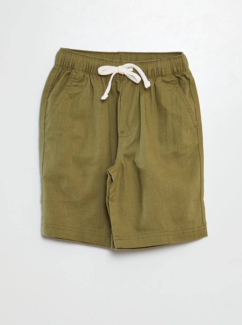 Korte bermuda groen - Kiabi