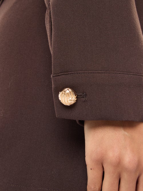 Korte colbert met goudkleurige knopen - Kiabi