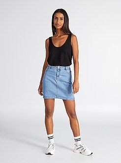 Korte denim rok - Kiabi