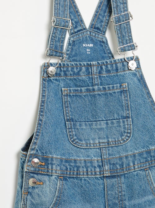 Korte denim tuinbroek - Kiabi