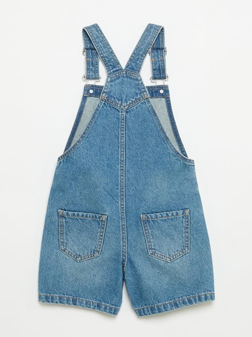 Korte denim tuinbroek - Kiabi