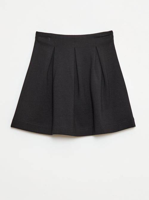 Korte, effen plooirok - Kiabi