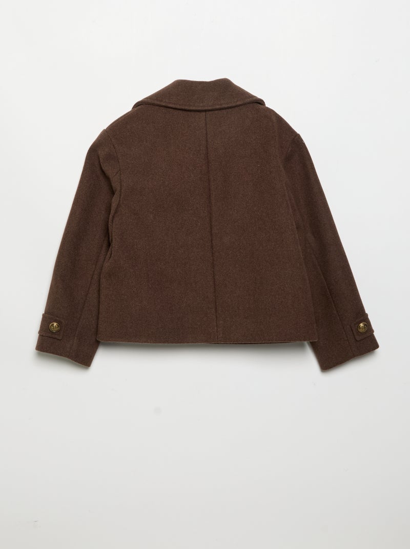 Korte jas in paletotmodel Bruin - Kiabi
