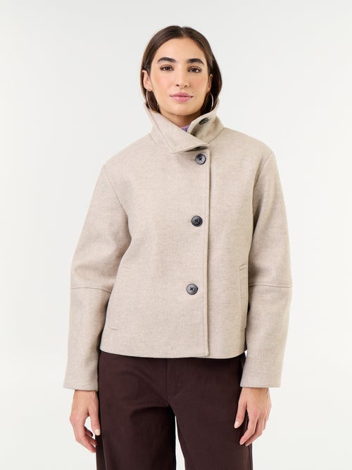Korte jas met wollook - Kiabi Korte jas met wollook - Kiabi