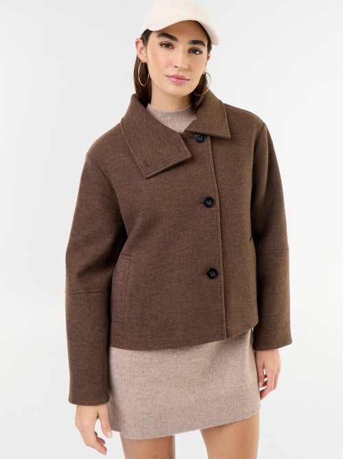 Korte jas met wollook - Kiabi Korte jas met wollook - Kiabi