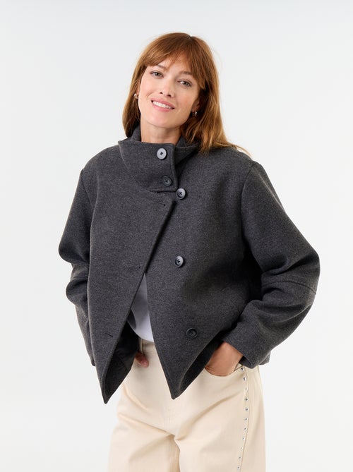 Korte jas met wollook - Kiabi Korte jas met wollook - Kiabi