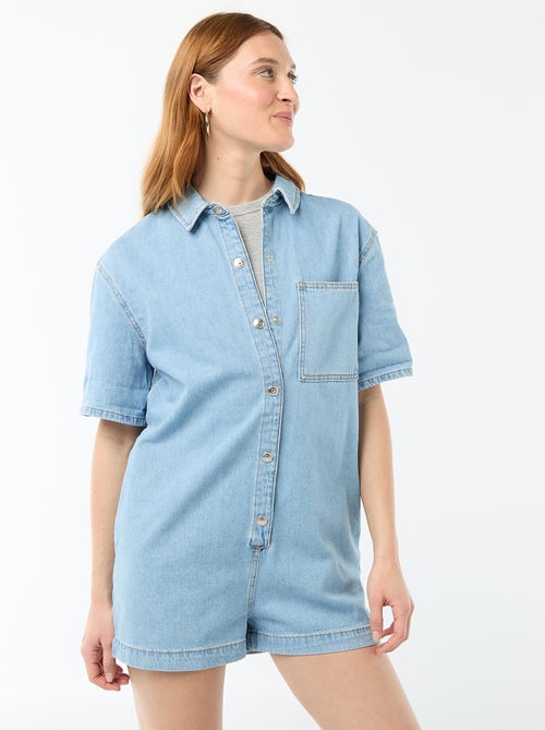 Korte jeans jumpsuit - Kiabi