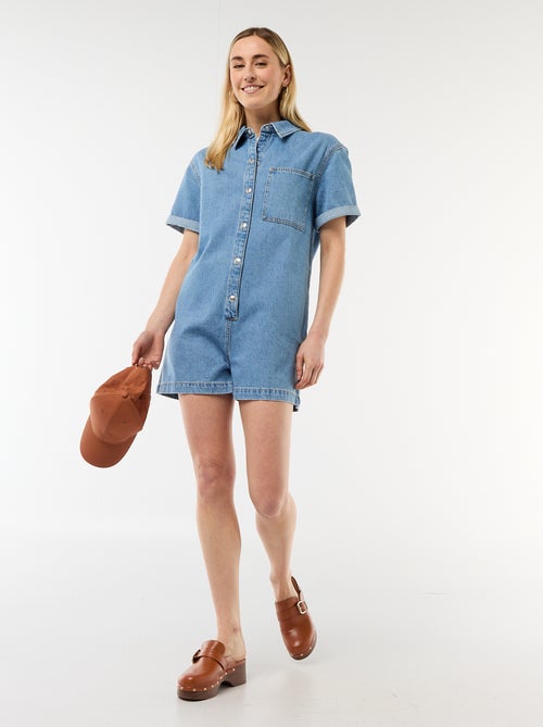 Korte jeans jumpsuit - Kiabi