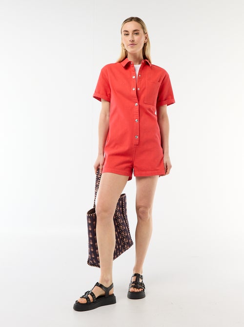 Korte jeans jumpsuit - Kiabi