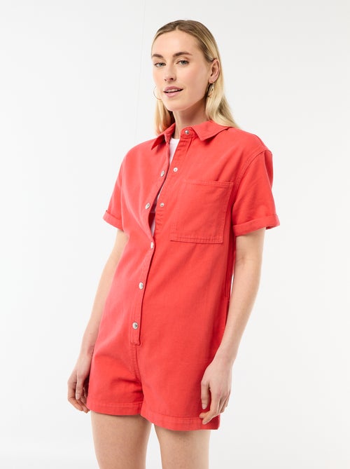 Korte jeans jumpsuit - Kiabi