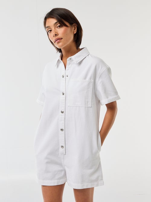 Korte jeans jumpsuit - Kiabi