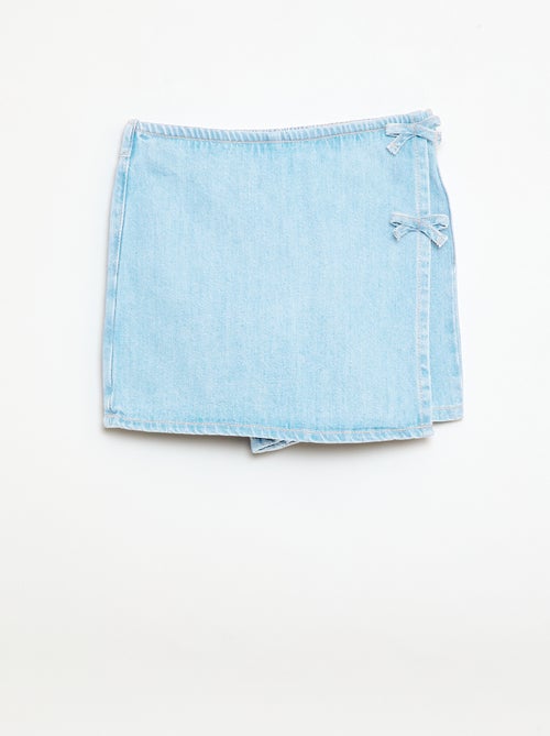 Korte jeans rok-short met knopen - Kiabi Korte jeans rok-short met knopen - Kiabi