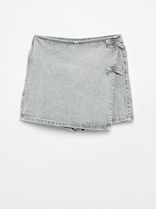Korte jeans rok-short met knopen - Kiabi Korte jeans rok-short met knopen - Kiabi