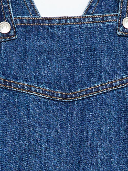 Korte jeans tuinbroekjurk - Kiabi