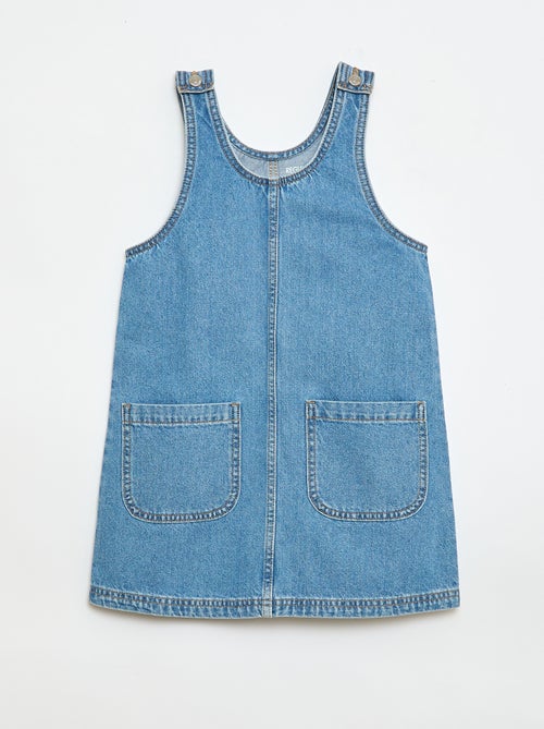 Korte jeans tuinbroekjurk - Kiabi