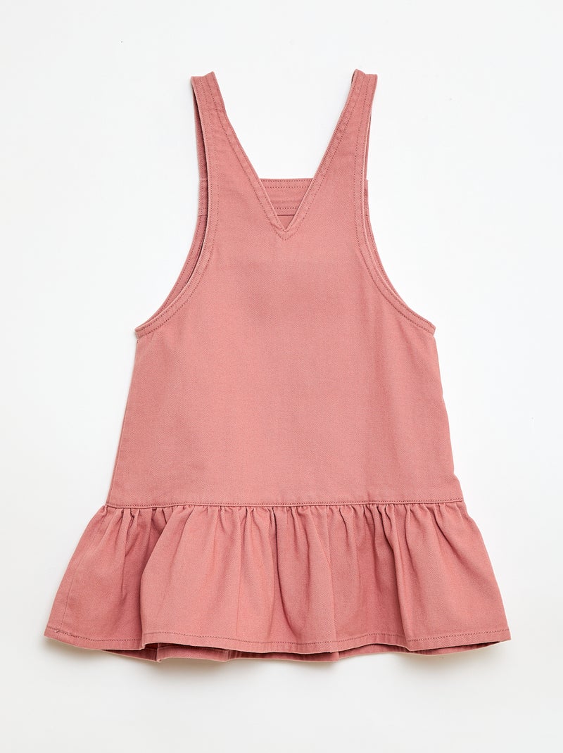 Korte jeans tuinbroekjurk Rose - Kiabi