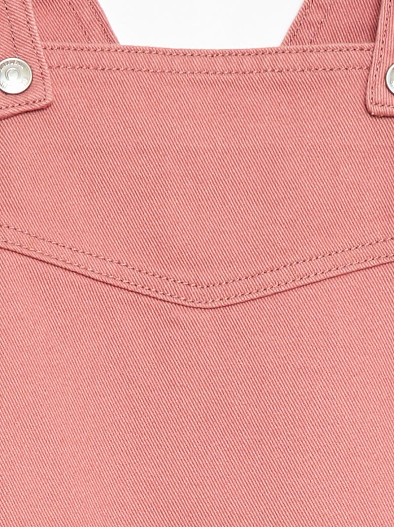 Korte jeans tuinbroekjurk Rose - Kiabi