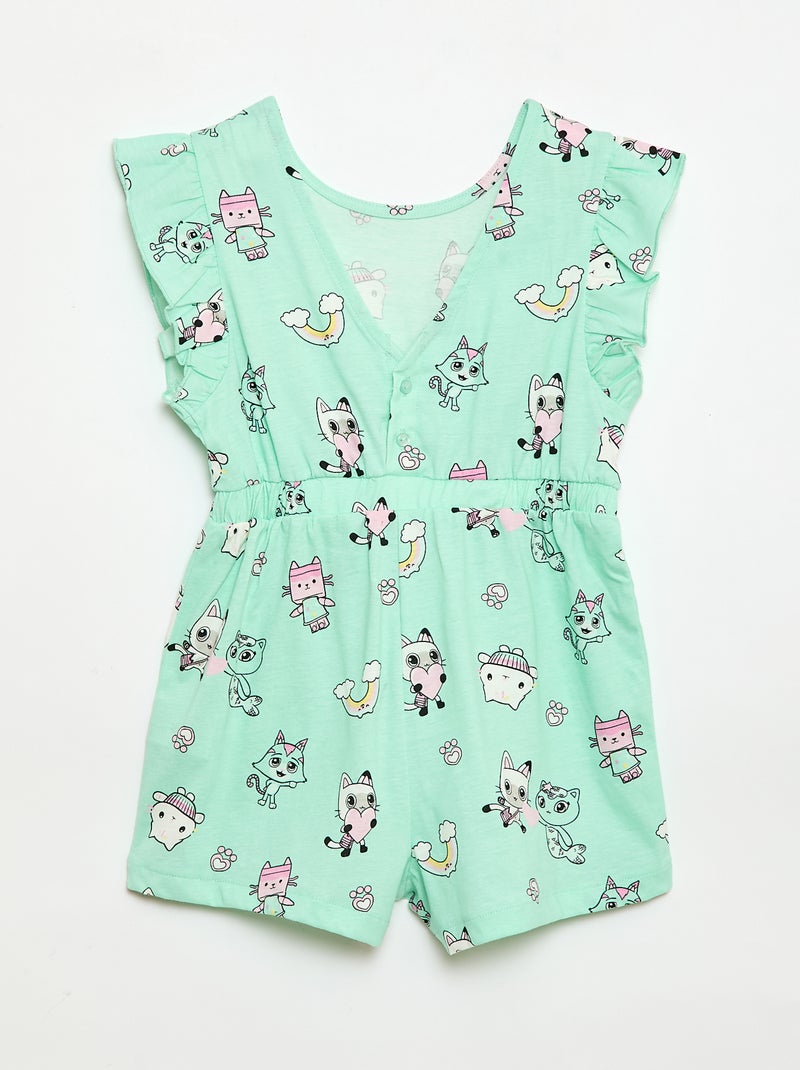 Korte jumpsuit 'Gabby's Poppenhuis' Groen - Kiabi