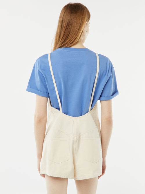 Korte jumpsuit met blote rug - Kiabi