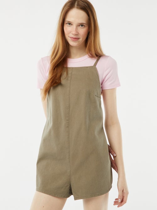 Korte jumpsuit met blote rug - Kiabi