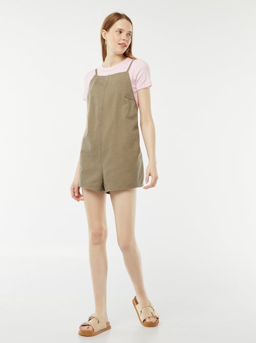 Korte jumpsuit met blote rug - Kiabi