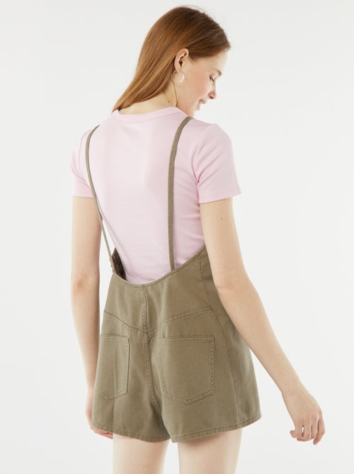 Korte jumpsuit met blote rug - Kiabi