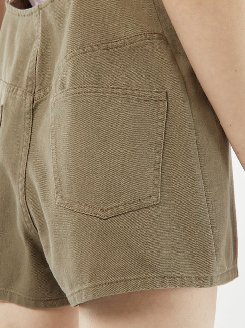 Korte jumpsuit met blote rug - Kiabi