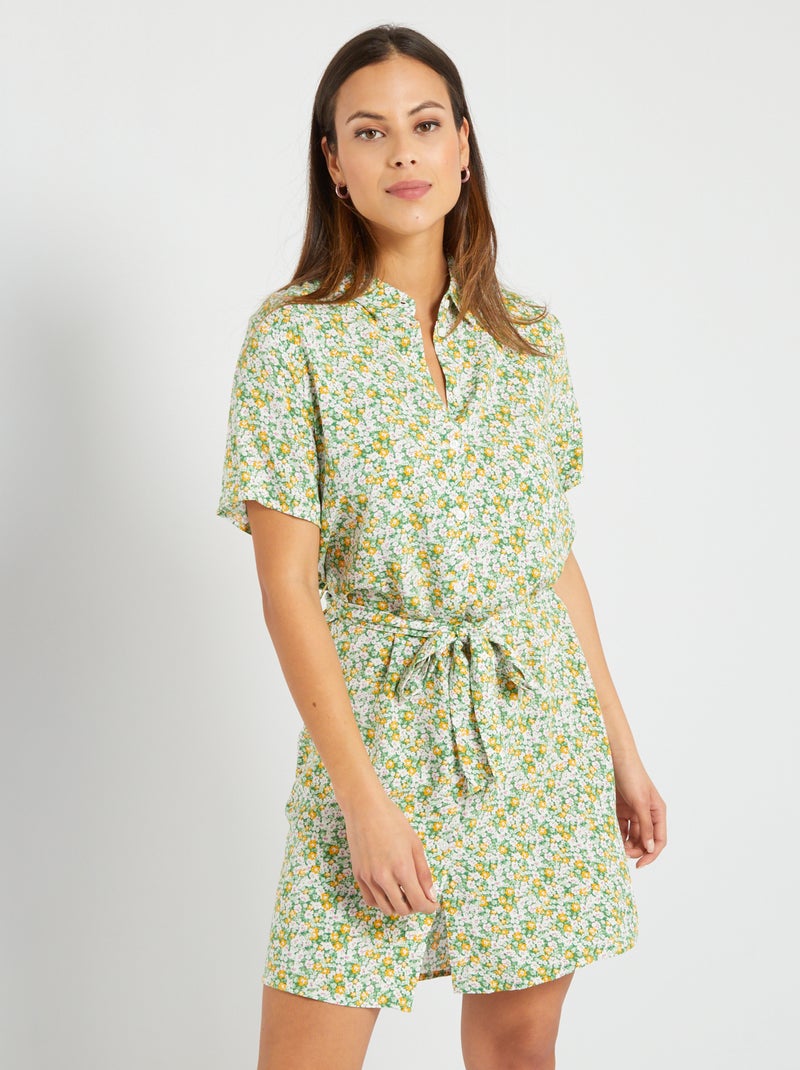 Korte jurk 'Jacqueline De Yong' GROEN - Kiabi