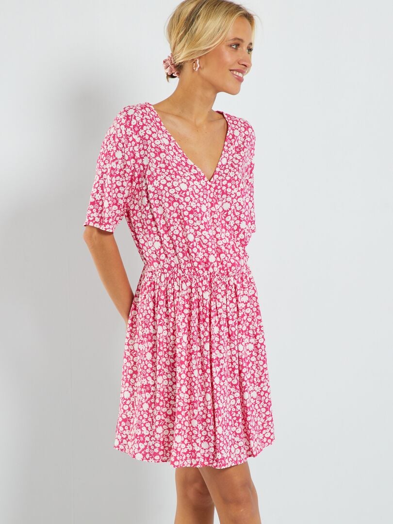 Korte jurk met fantasieprint ROSE - Kiabi