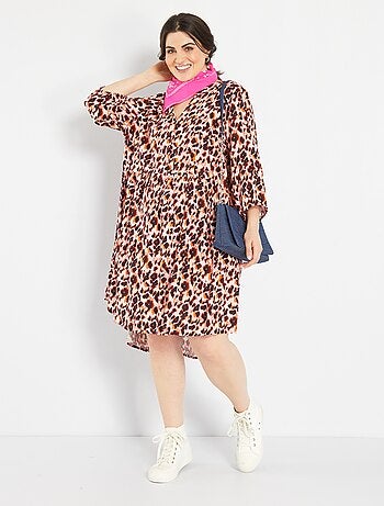 Korte jurk met luipaardprint 'Only' - Kiabi